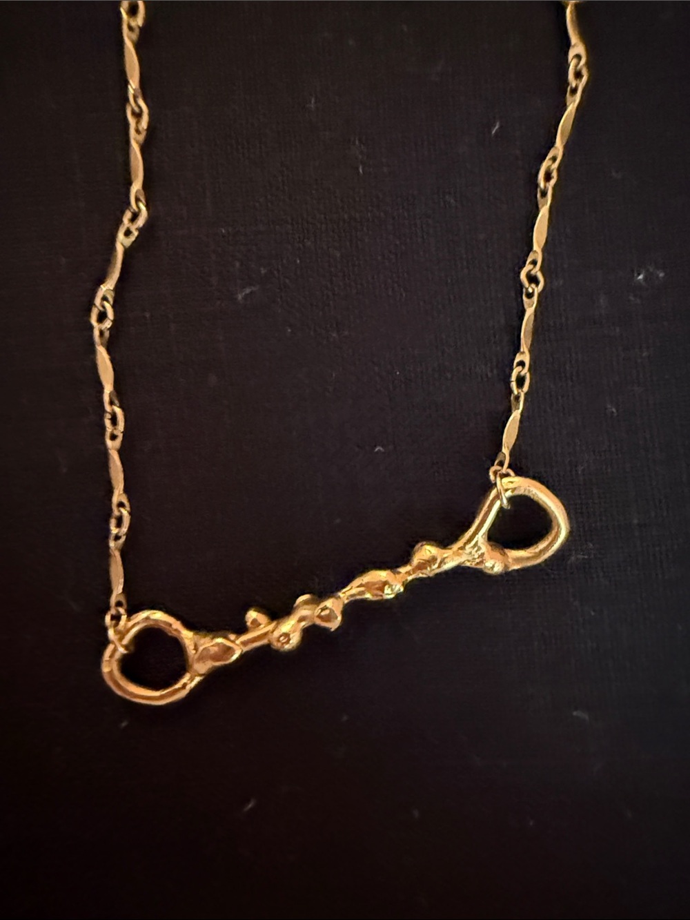 ALIGHIERI Gold Link Necklace original embossed box